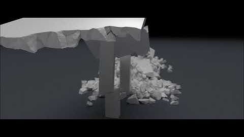 Cinema 4D bridge destruction test