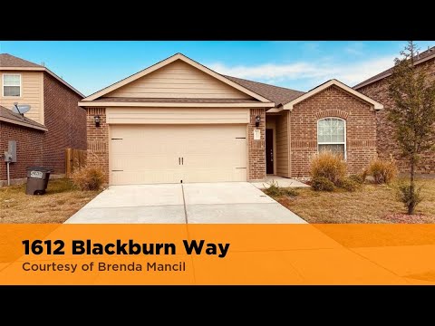 1612 Blackburn Way, Princeton, TX home video tour