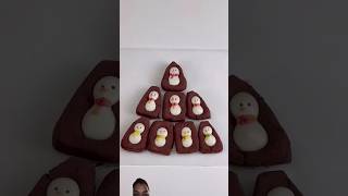 snowman cake satisfying food recipe dessert chocolate trending snacks viral shorts