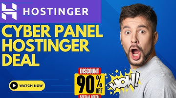 Hostinger Cyberpanel Hosting Coupon Code 🔥🔥🔥