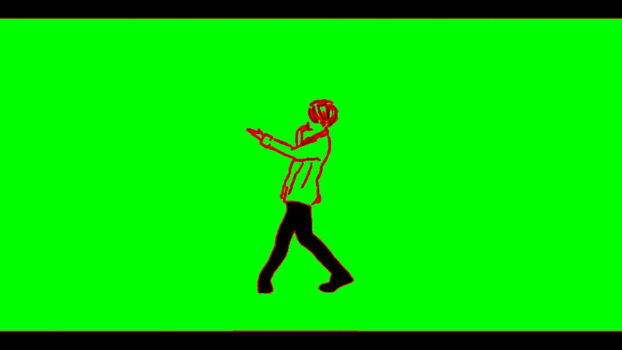 Hot pop dance animation green screen video - YouTube