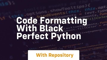 code formatting with black perfect python