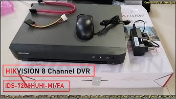 Unboxing HIKVISION 8 Channel DVR IDS-7208HUHI-M1/FA || Best DVR From Hikvision