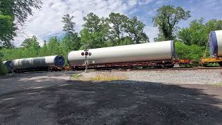 NS Heritage Unit 1065 (Savannah & Atlanta), Wind Turbine Tower train at Howardsville Rd
