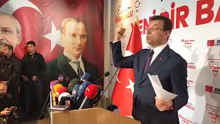 Ekrem İmamoğlu Basın Açıklaması   3 Nisan 2019