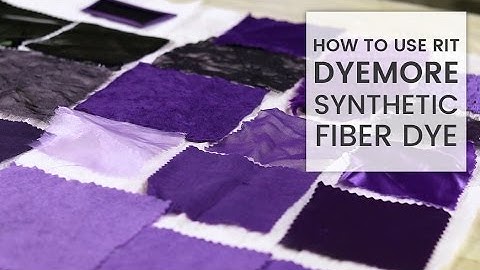 How to Dye Fabric: Rit DyeMore Synthetic Dye