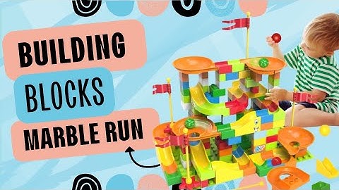Satisfying Building Blocks Marble Run ASMR Rotary Funnel @FlockTogetherToys