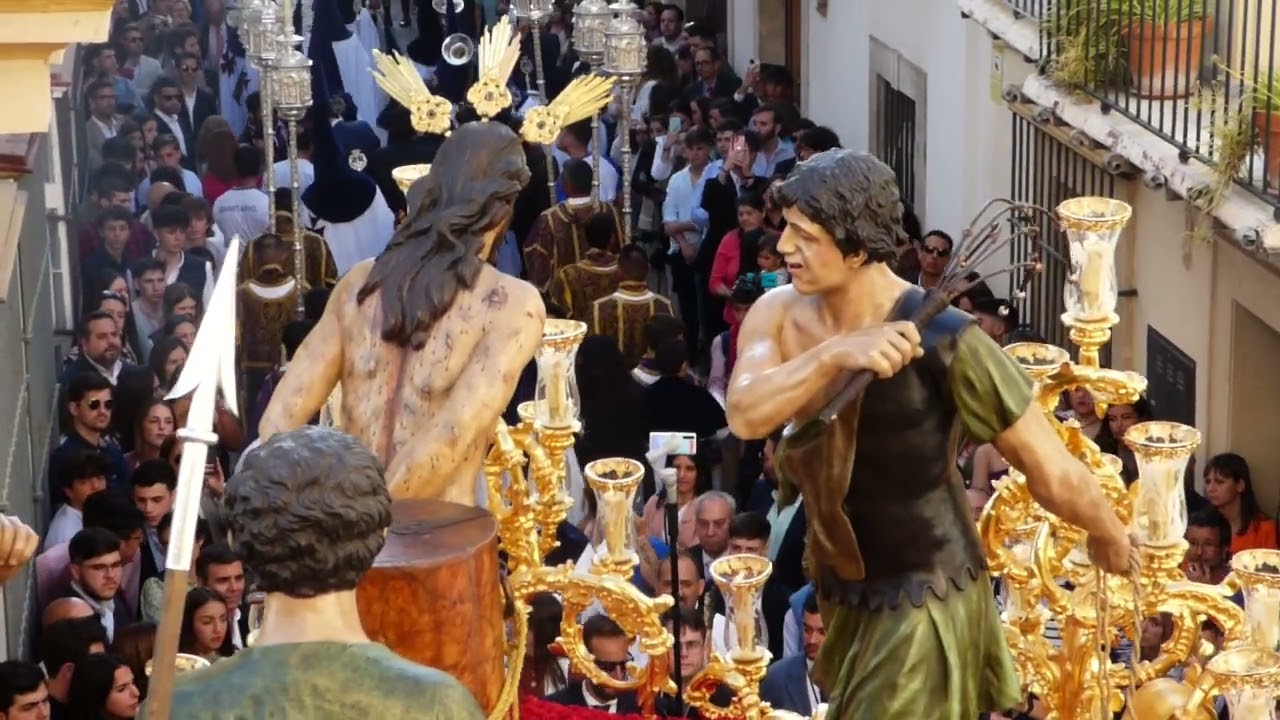 SEMANA SANTA DE JEREZ 2023 - Miércoles Santo - La Flagelación de ida por la calle de las Naranjas