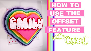 Cricut for Beginners: How To Use The Offset Feature In Cricut Design Space