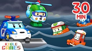 Robocar Poli Rescue Play Nonstop play | Policecar Firetruck Ambulance Rescueteam app | KIGLE GAMES screenshot 5