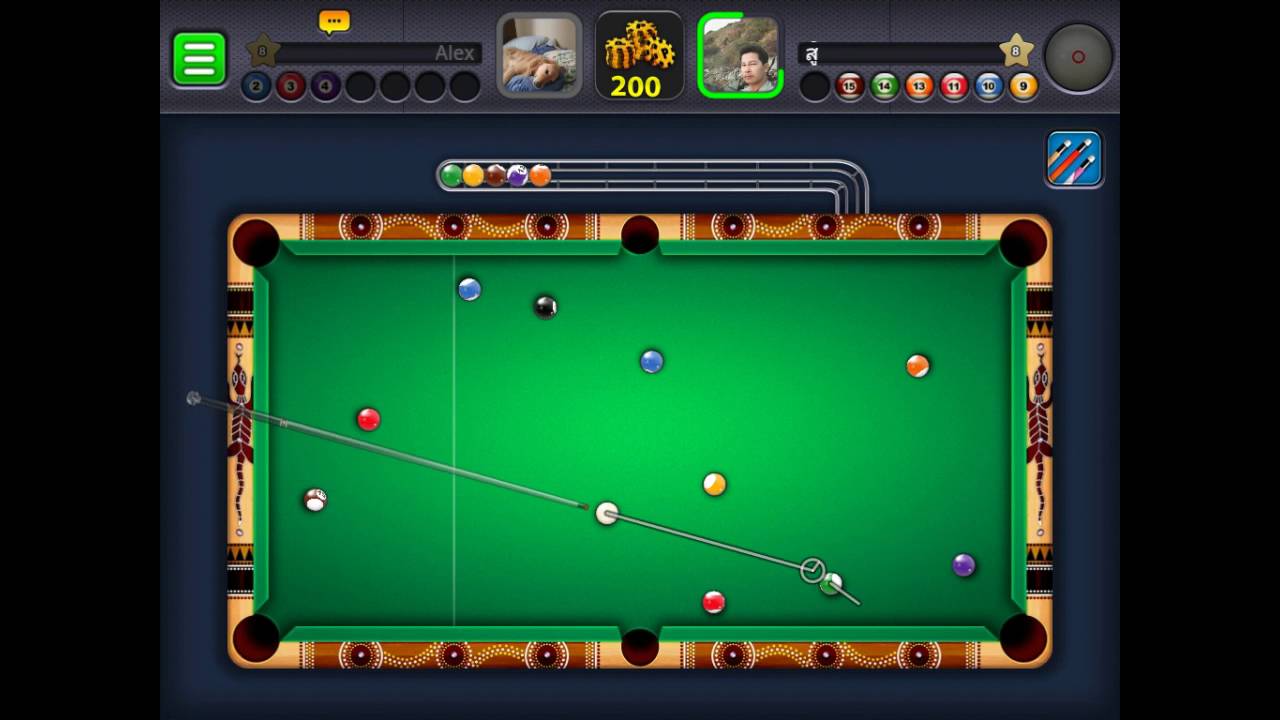 8 Ball pool 8 ball bank shot - YouTube - 