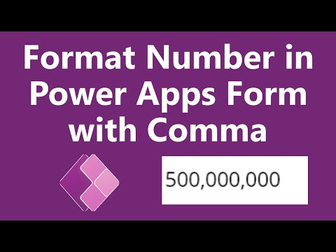How to Format Number with Comma in Power Apps Form?