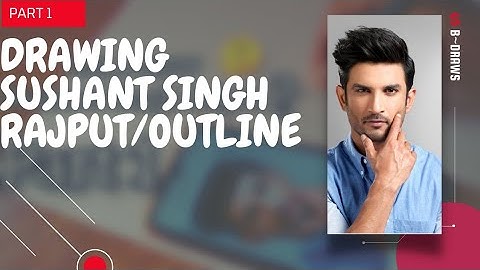 ||Drawing Sushant Singh Rajput using Gridlines method😃|| Drawing outline of Sushant Singh Rajput 👍🏻
