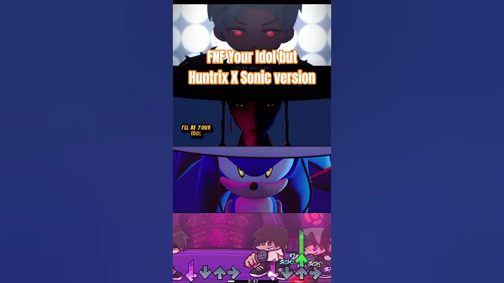 FNF Your Idol but Huntrix X Sonic version(Kpopdemonhunter)#kpopdemonhunters #fnf