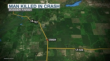 Webster Parish man dies in one-vehicle crash in Bossier Parish