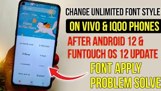 change font style on vivo & iqoo smartphones | font apply  on vivo & iqoo phones after android 12 screenshot 4