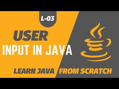User Input in Java Programming | Java Beginners Tutorial #3