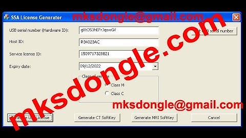 General Electric (GE) CT and MRI tomography service dongle with our license generator SSA dongle