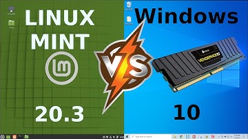 Linux Mint 20.3 vs Windows 10: RAM Usage