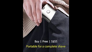 New electroplating digital display mini shaver