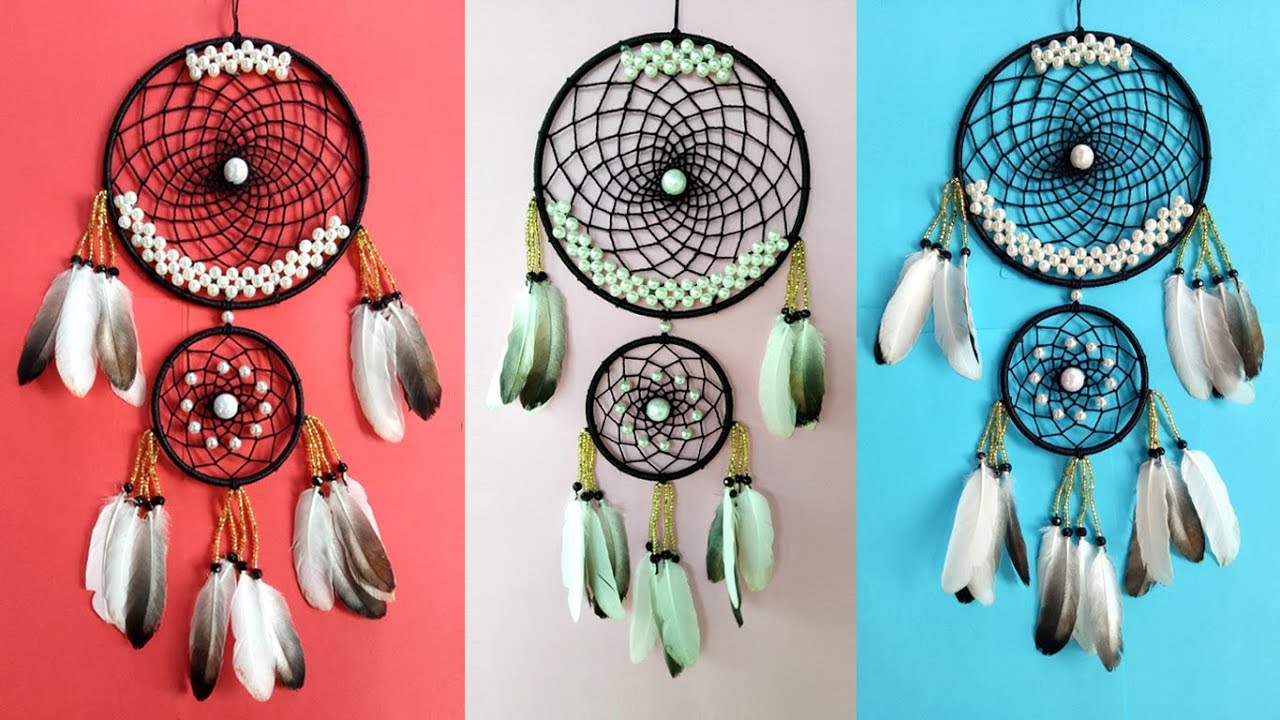 DIY Super Easy Way To Make A Woolen Dreamcatcher Step By Step Slow Video Tutorial YouTube