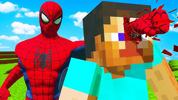Torturing Minecraft Steve as Spiderman... (Bonelab Mods)