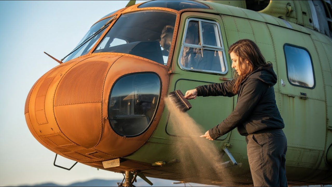 Flying Rusted Helicopter Gets Professional Makeover – ASMR Cinematic