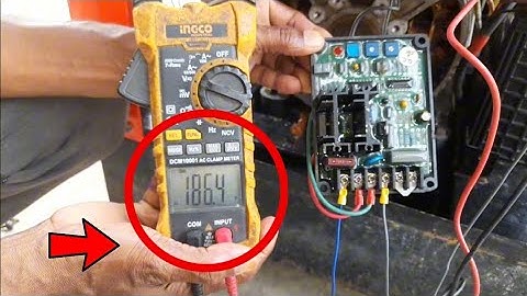 How to fix generator low voltage ? | Generator output voltage adjust | avr wiring diagram