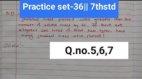 #maths 7th class P.S -- 36 Chap. no.8 (Q.no. 5,6,7) algebraic expression and operations on them #7th