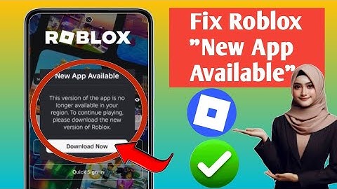 Fix Roblox "New App Available" -This Version is No Longer Available in Your Region" Problem