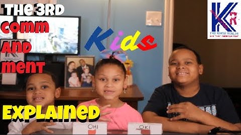 The 3rd Commandment Explained for KIDS| The 10 Commandments| That Christian Fam