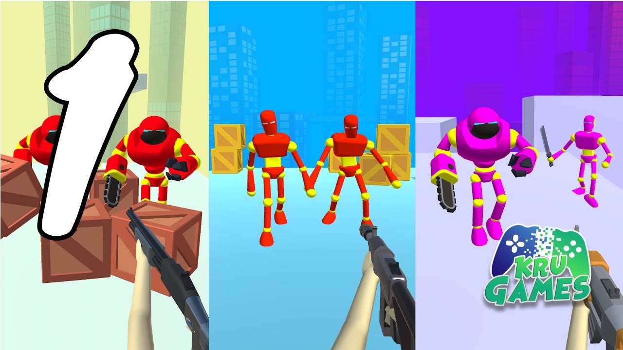 Gun Master 3D: Shoot 'Em Down Gameplay Walkthrough #1 (Android, IOS)