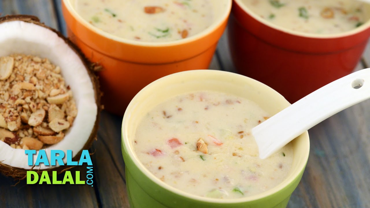 Coco Peanut Soup by Tarla Dalal YouTube
