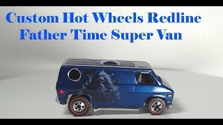 Custom Hot Wheels Redline Father Time Super Van #hotwheelscustom #redlines #diecastcars #diecast