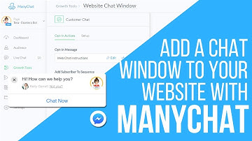 How to add a pop-up chat window on your website with ManyChat