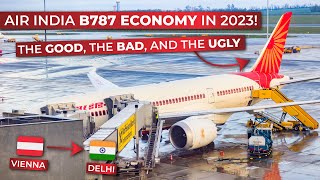 BRUTALLY HONEST | Air India ECONOMY from Vienna to Delhi on their BOEING 7878 after TATA takeover!