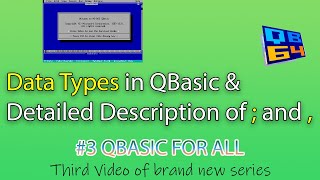#3 QBASIC FOR BEGINNERS IN NEPALI | DATA TYPE IN QBASIC + Detailed description of ";" & ":"🔥