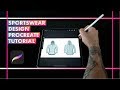 Procreate sportswear design for beginners  fittdesign tutorial