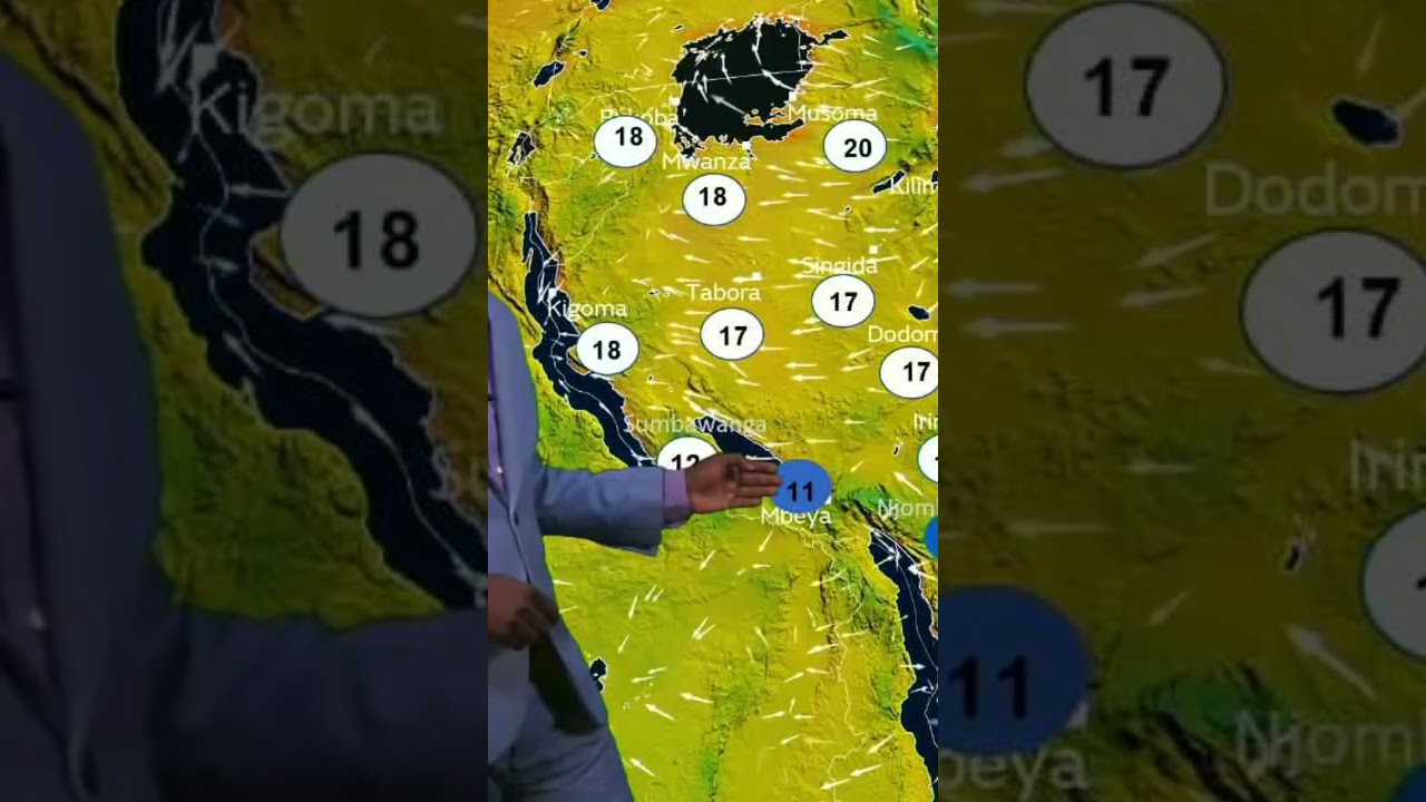 UTABIRI WA HALI YA HEWA SAA 24 ZIJAZO KUANZIA SAA 3 USIKU WA LEO AGOSTI 25, 2023