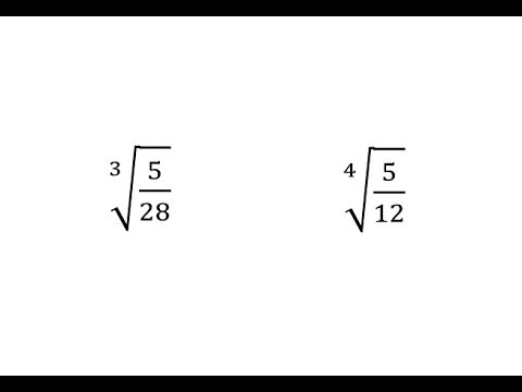 Rationalize the Denominator - Cube Root and 4th Root