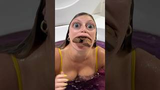 Crazy Face Lady Surprise Eating Candy In The Words Biggest Toilet #Shorts