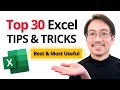π 30 Essential Excel Tips & Tricks to Save 30+ Hours of Work
