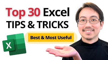 ❤️ Top 30 Excel Tips and Tricks to save 30+ hours of work