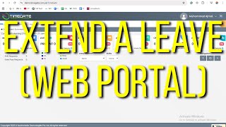 3- How to Apply for Leave Extension on Web Portal | (Desktop View) | Fully Explained