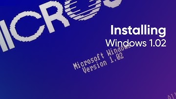 Installing Windows 1.02