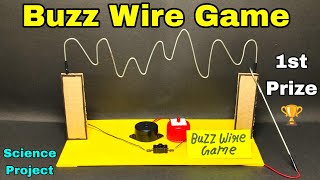 How to make Buzz wire game science project | Buzz wire game science project | Buzz wire game project