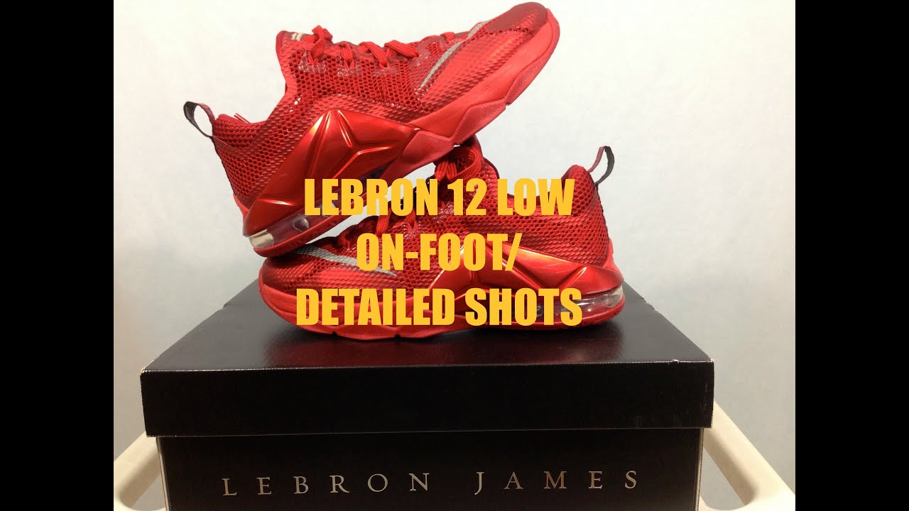 Lebron 12 low on-foot / detailed shots