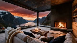 Mountain Fireplace Retreat 🔥🌄 | Cozy Cabin with Peaceful Mountain Water Views