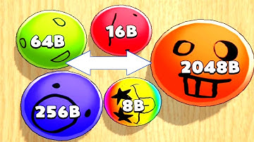 Satisfying ASMR Blob merge 3D unlock 2048 (Billion)