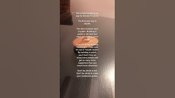 Building in "stealth mode," in secret, was the biggest mistake my startup made. This is why.